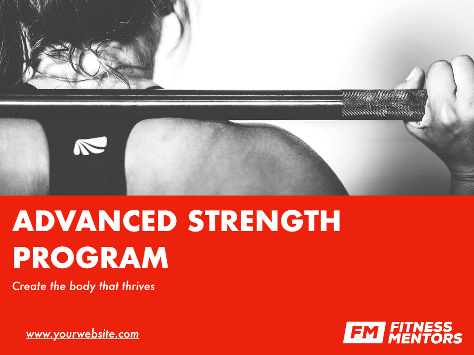 Online Personal Training Program Design Templates 7 Advanced-Strength-Title-Page