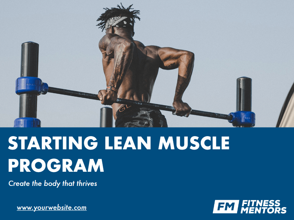 Online Personal Training Program Design Templates 4 Starting-Lean-Muscle-Title-Page