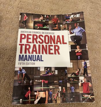 The cover of the ACE CPT Personal Trainer Textbook
