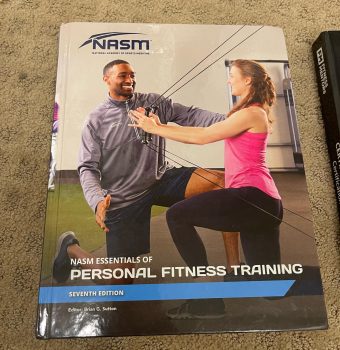 The cover of the NASM CPT Personal Trainer Textbook